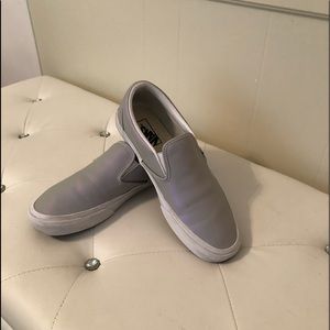 Vans women’s silver shoes